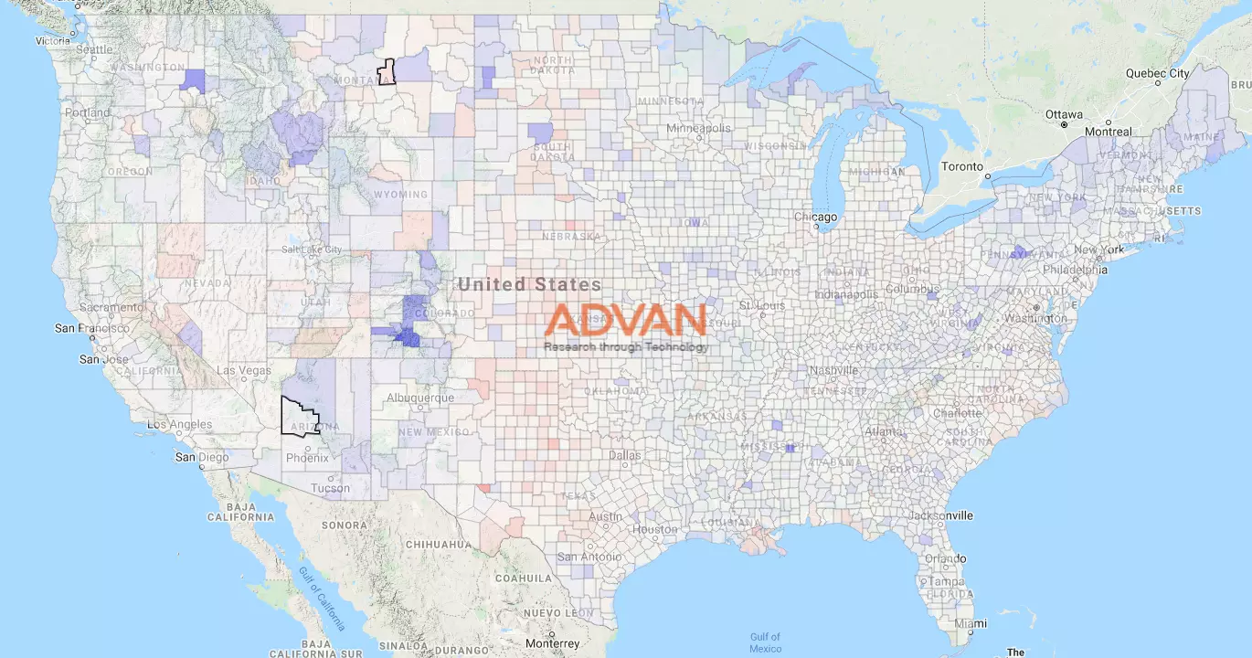 Resident moves map
